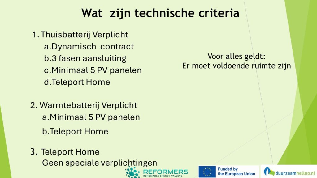 technische criteria